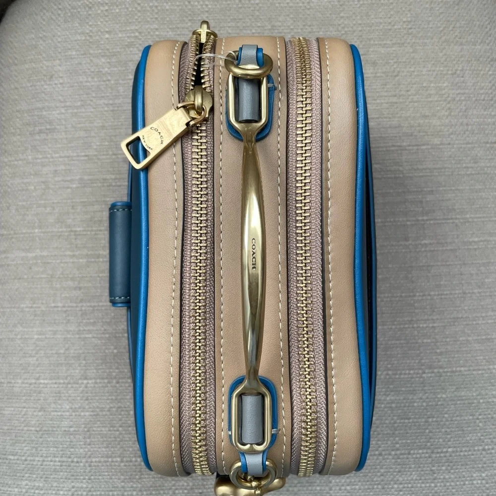 Coach Riley Lunchbox Bag In Colorblock dark denim multi - Picture 5 of 15